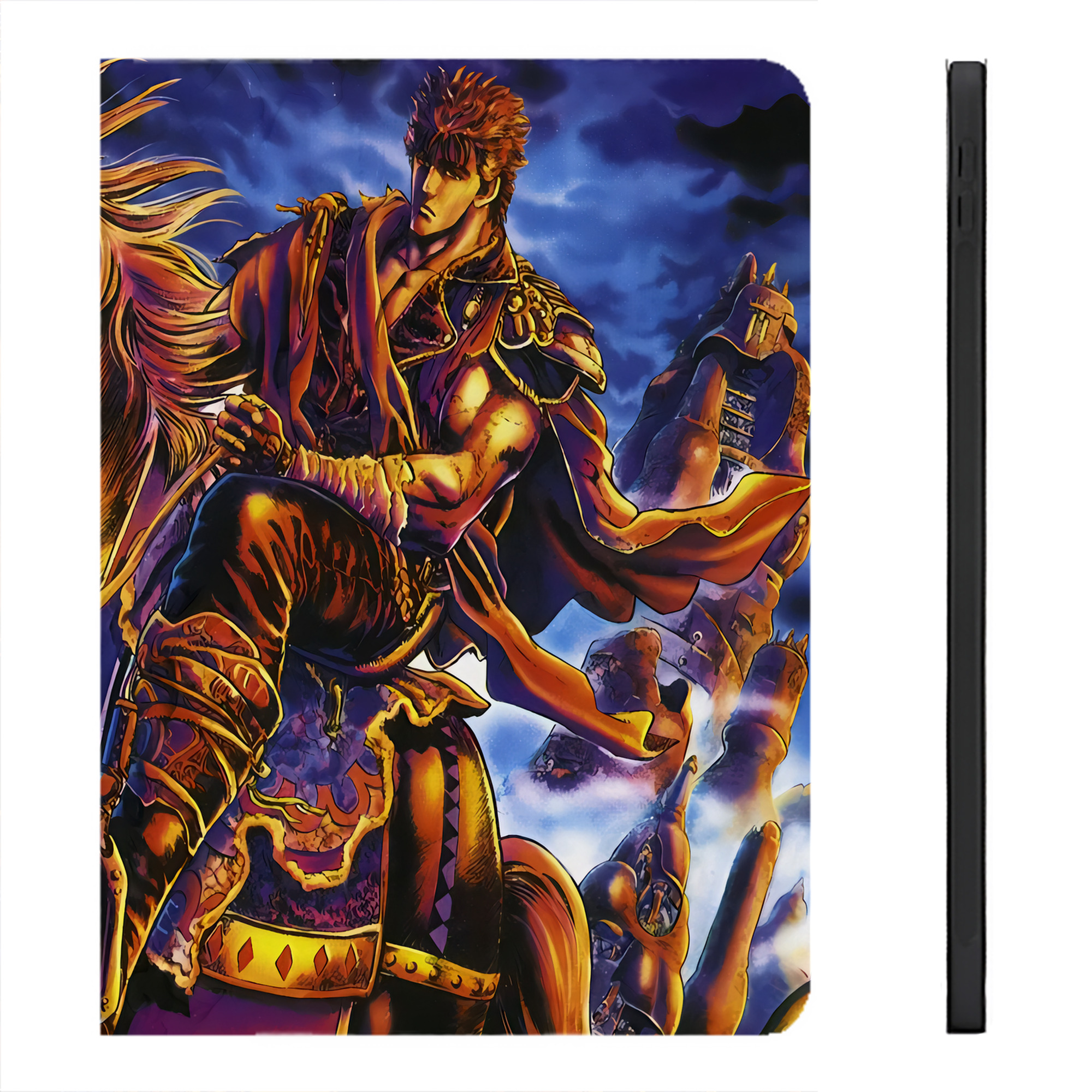 （画像用） 北斗の拳 Fist of the North Star IPadケース ペンホルダー付き ブックスタイルデザイン
